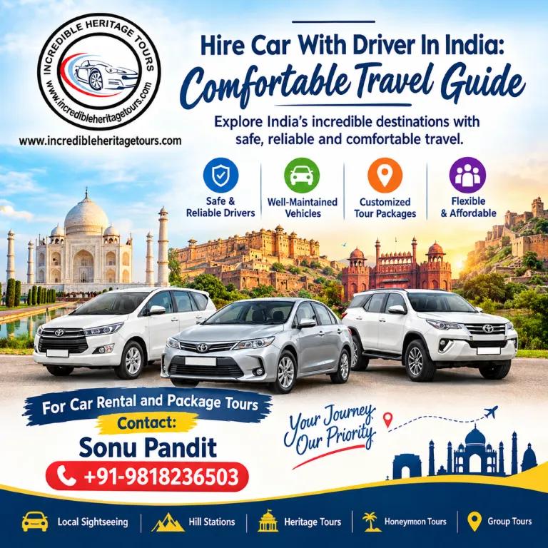 Hire Car With Driver In India: Comfortable Travel Guide